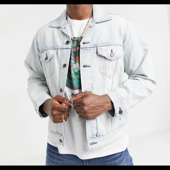 Levi’s Vintage Relax Fit Denim Trucker Jacket In Aioli Light Indigo Bleach Blue
